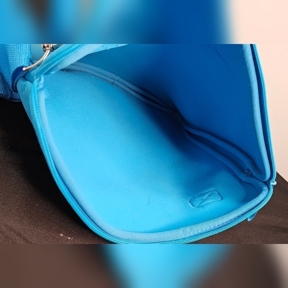 Polo Ralph Lauren Blue Neoprene Crossbody/laptop Bag - Picture 3 of 5